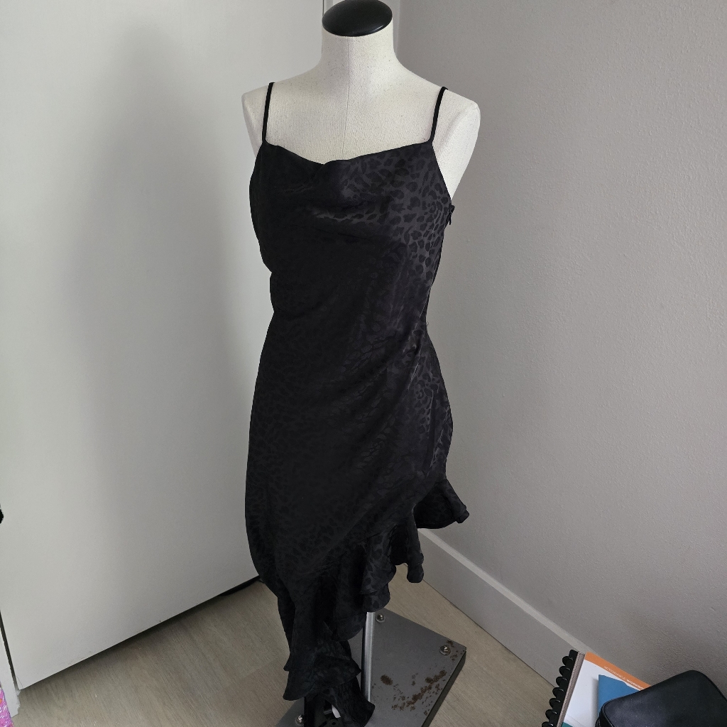 Bhldn Black Asymmetrical Dress